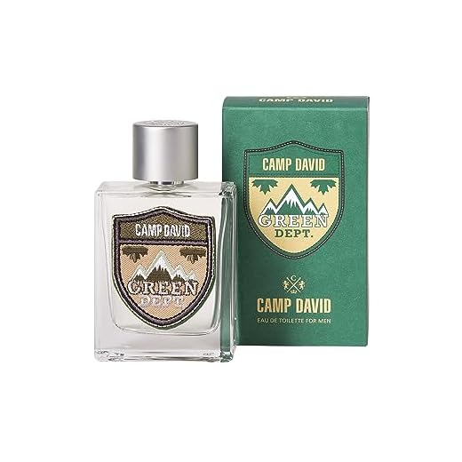 CAMP DAVID Green Dept. Herren Parfum | Eau de Toilette 100 ml im Glasflakon | Frisch-grün & holzig-aromatisch mit Cassisblatt und Bergamotte | Gepflegte Präsenz im Alltag & Büro
