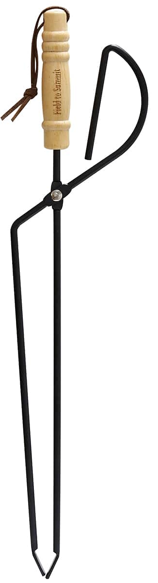 Field to Summit 薪ばさみ 44cm OFHTONG44 炭ばさみ 火ばさみ 木製ハンドル バーベキュー アウトドア キャンプ道具 焚き火台 暖炉 ファイヤープレーストング ロング 長い ゴミ拾い
