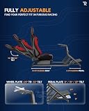 Ranqer Racing Simulator Cockpit - Racing chair with steel frame - Racing Cockpit/Racing Simulator Rhair - Adjustable Backrest for Beginners and Professionals - Metal frame - Simracing cockpit