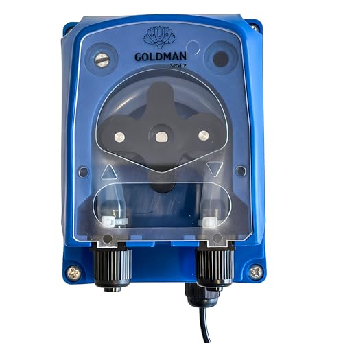 GOLDMAN SERVICE Pompe péristaltique doseuse réglable 120 ml/min - Doseur de détergent et lustrant pour lave-vaisselle industriel - IP65, 5 W, montage mural
