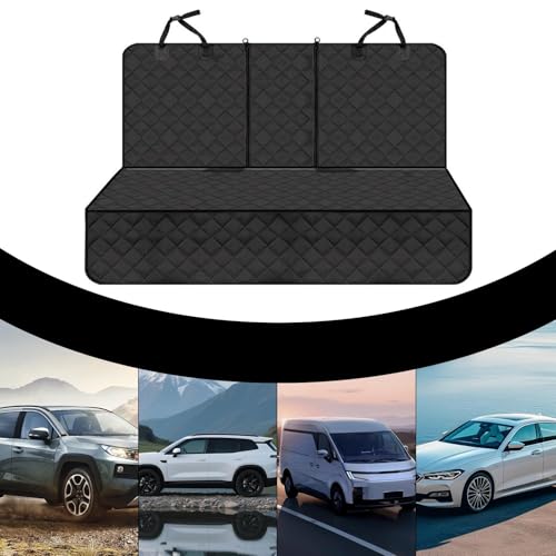 Housse de siège pour chien imperméable avec double fermeture éclair et sangle réglable pour auto - 5