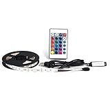 Luz LED FLEXIBLE PRÁCTICA: la luz LED flexible 5050 RGB es adecuada para iluminación de ensenada, Pelmet, estantes o gabinetes o en aplicaciones comerciales, pantallas de productos, debajo de la cubierta posterior, esta tira de LED viene por medidor en un número de color diferente, con interior o exterior clasificación
