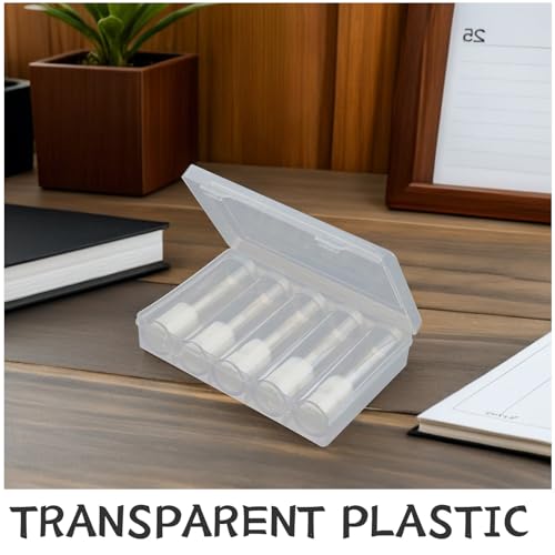 Set 6 Tubos Plásticos Transparentes para Monedas con Caja miniatura 7