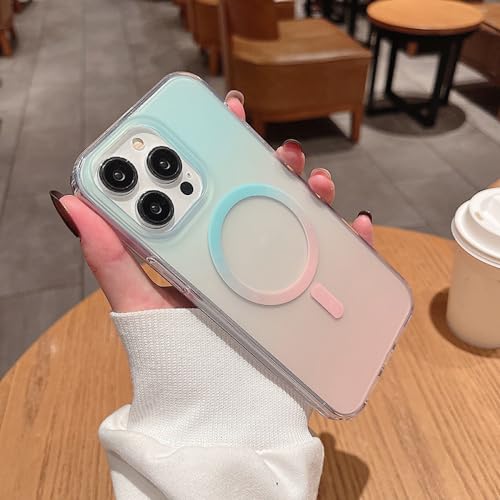 Coque magnétique rigide iPhone protège l'objectif photo du dégradé mat usé