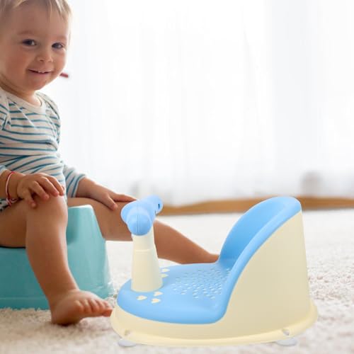 Siège de bain bébé en PP bleu premium au design sécurisé