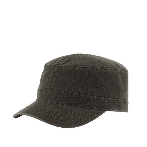 Image of The Vintage Year Heavy Stitching Washed Cotton Cadet Hat - Durable Military Baseball Cap for Men & Women, Outdoor Casual Wear