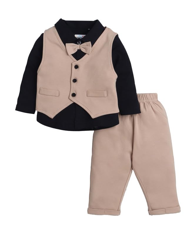 BUMZEE Boys Cotton Full Sleeves Formal Set (Peb10792800)