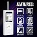 Digital Gauss Meter Tesla Meter, Professional Magnetic Field Tester with 0-25000 Gs (0-2500 mT) Range, HD Color Display Rechargeable N/S Pole Detection Data Storage for Magnets Motors & Industrial Use