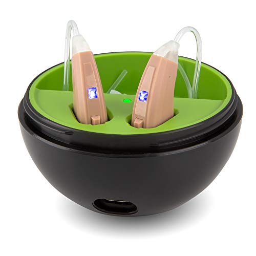 Rechargeable Hearing Amplifier to Aid and Assist Hearing of Adults & Seniors with Portable Charging Case, 6 Compression Channels 12 Frequency Bands and Noise Cancelling (Neosonic B10 Pair) - Thumbnail 6