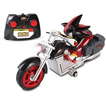 NKOK Sonic Sega All-Stars Racing RC Shadow Motorcycle; Full Function 2.4 GHz Radio Control with Turbo Boost; Ages 6+
