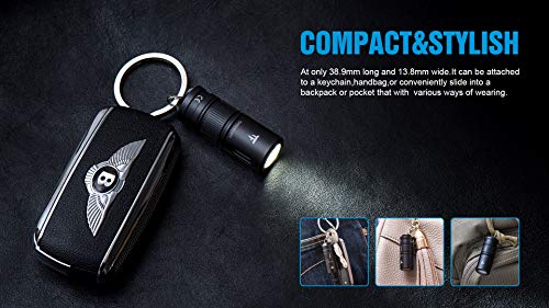TrustFire MINI2 220 Lumens Keychain EDC Flashlights MINI USB