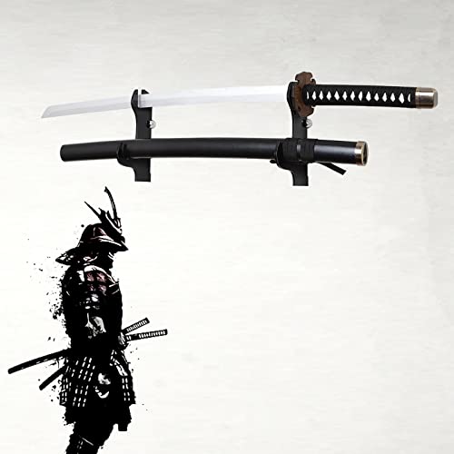 BYTOTU Katana Wall Mount - Black Plexiglass Sword Stand - Samurai Sword Holder