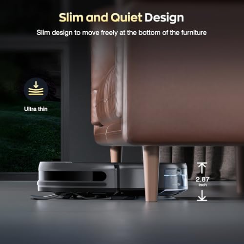 Robot Vacuum and Mop Combo, 2 in 1 Robotic Vacuums Cleaner with WiFi/App, Robot Vacuum with Water Tank, Strong Suction, Schedule, Self-Charging, Quiet, for Hard Floor, Pet Hair, Low Pile Carpet - Image 5