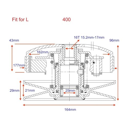 Embrayage 177 mm de précision Y 400 transmission haute performance - 4