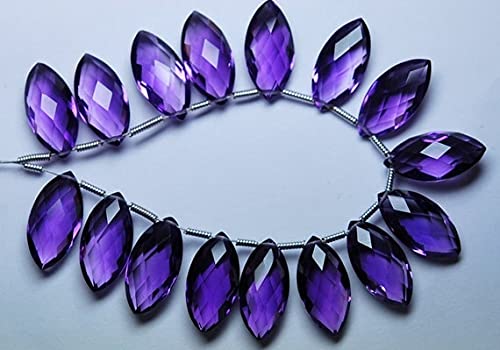 Améthyste pourpre briolette 16mm cadeau idéal pour bijoux anniversaire de février