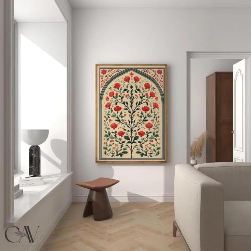 Affiche murale mandala fleur de lotus impression sur toile 60x90cm