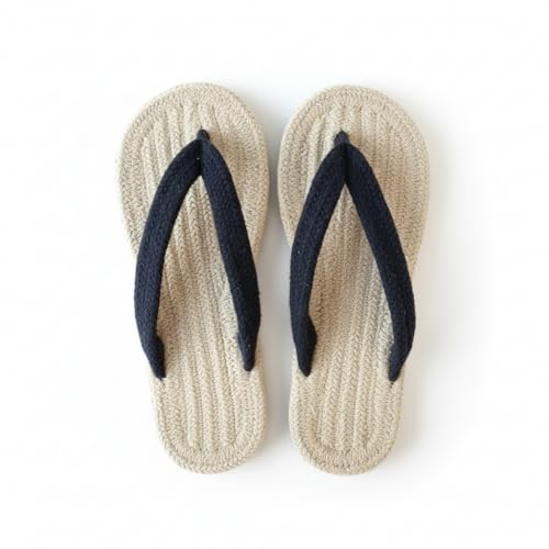 Image of Sohum V Strap Cotton Braided Slippers for Men & Women 1 Pair | Ultra-Soft, Lightweight & Breathable| Handmade Unisex Flip Flops