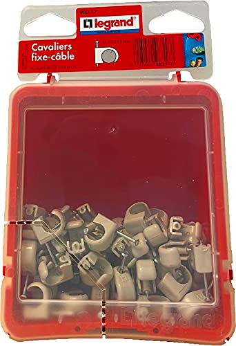 Legrand Multifix LEG98317 Cable Clips Flexible for Cable ø 710 Grey 100 Items, Gray, 10-14mm - Image 2