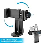 Premium Smartphone Holder/Vertical and Horizontal Tripod Mount Adapter Rotatable Bracket with 1/4 inch Screw/Adjustable Clip for iPhone, Android Cell Phone, Selfie Stick, Camera Stand - Image 2
