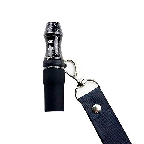 Hookah Pipe Nozzle Upgrade Printing Shisha Mouthpiece Filter with Lanyard and Leather Storage Bag,Style 3 Hookah Pipe Nozzle Upgrade Printing Shisha Mouthpiece Filter with Lanyard and Leather Storage Bag,Style 3