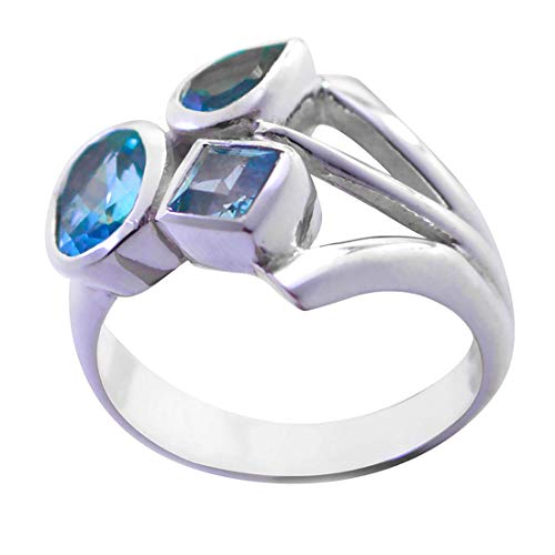 Topaze bleue naturelle cadeau mixte homme femme pour création de bijoux uniques