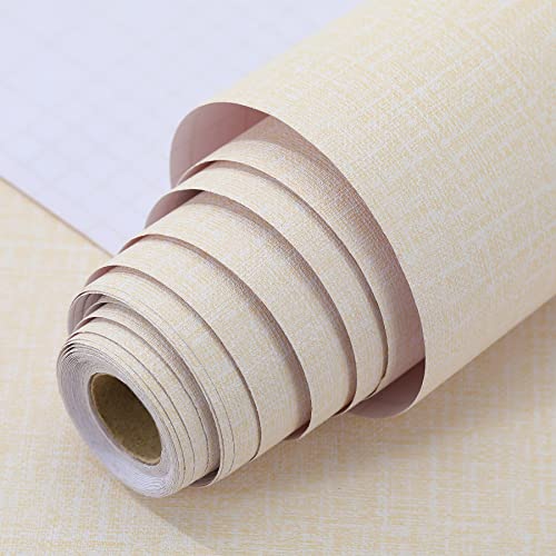 LOVADA Peel and Stick Wallpaper Beige Grass Cloth Wall Paper