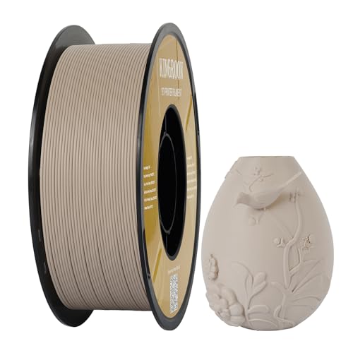 Kingroon Matte PLA Filament Bundle 1.75mm 3D Printer Filament Bundle, Tougher and Stronger, Matte Filament 10kg Dimensional Accuracy +/- 0.02 mm (10 R