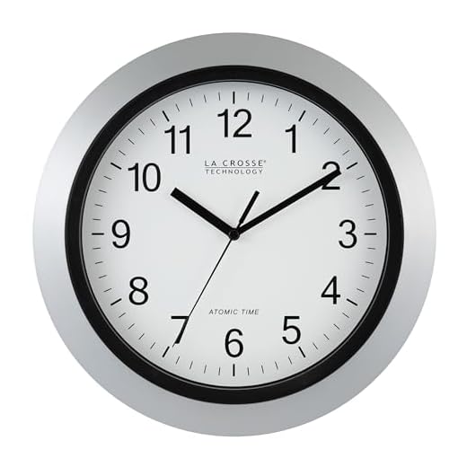 La Crosse Technology WT 3129S 12 Inch Atomic Analog Wall Clock