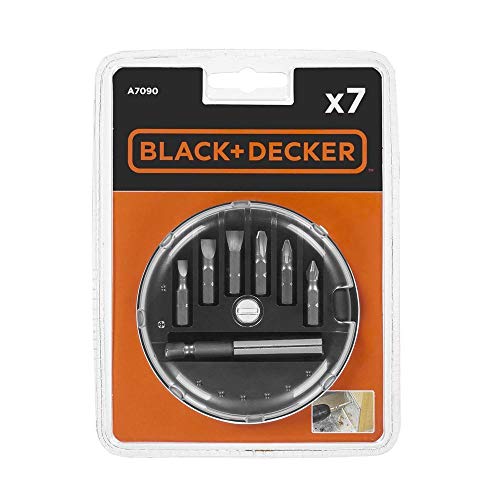 Black + Decker A7090-XJ Coffret de 7 Embouts de vissage