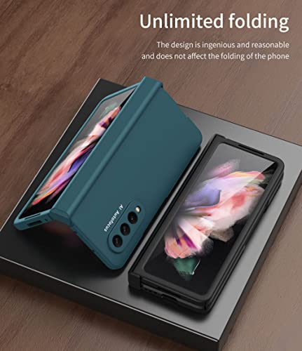 Coque Z Fold 3 de luxe avec protection charnière et verre rose