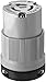 Eaton 7314C 20 Amp 125/250V Safety Grip Connector, Gray