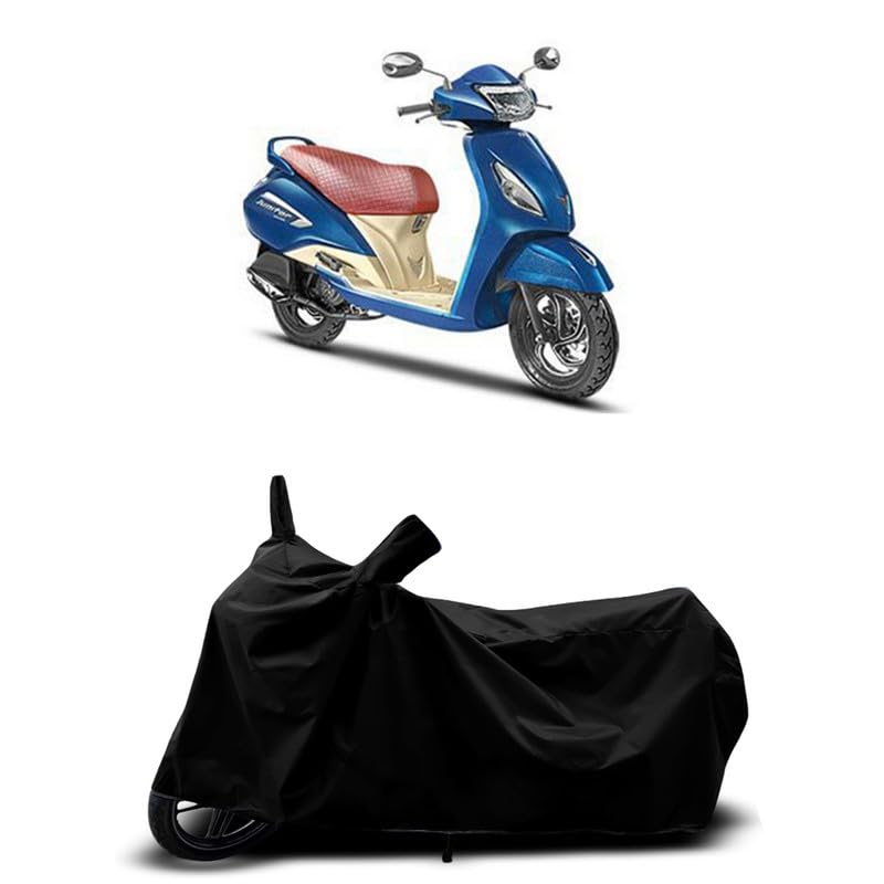Image of DUFFEL-All Two Wheeler Bike /Scooty Body Cover Used for TVS Jupiter Grande Heat Protectio /Water Resistance /UV-Rays /Birds Dropping /Scratchproof /Dust Proof /Waterproof All Variants [Black]