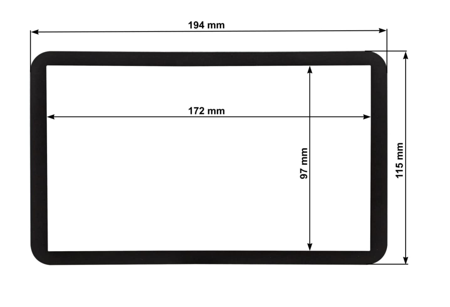 Mascherina Adattatore 2 DIN Per Alfa Romeo 159, Brera, Spider - Nero, 194x115mm - Solo Senza Navigatore OEM - Foto 6