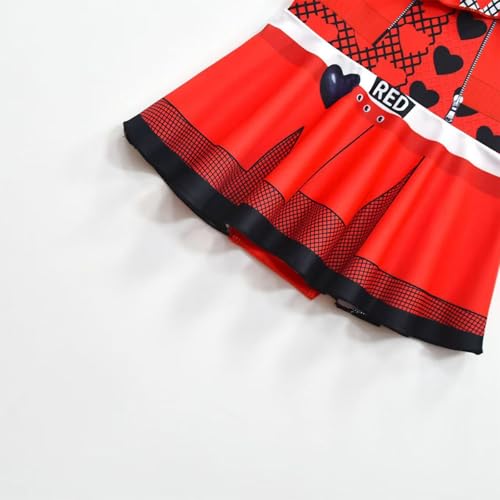 VARWANEO Descendants One Piece Bathing Suit for Girls 3-10 Years, Cute Princess Swimsuits Cartoon Printed Swimwear, Color-1,6-7 Years4