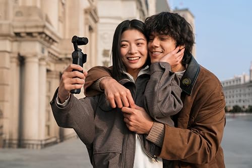 Image of Insta360 Luna Ultra Standard Bundle (Cosmic Black) | 8K Pocket Gimbal Camera with Dual Leica Lenses, 1 inch CMOS Sensor, 12x Zoom, Detachable OLED Touchscreen & AI Tracking