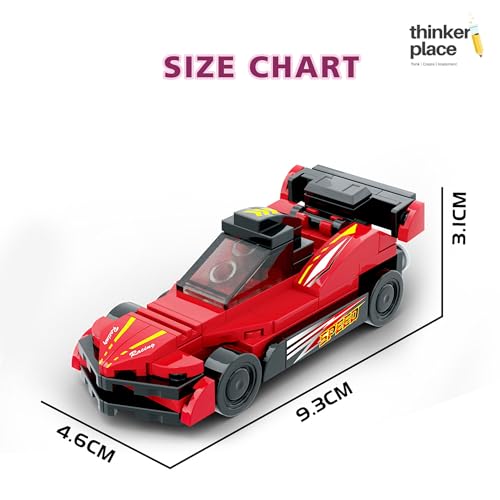 Image of STEM Racing Car Pull Back Building Blocks Set (79Pcs) | DIY Speed Car Toy for Kids 6+ Years (Boys & Girls) | Friction Powered Racing Toy | Creativity & Motor Skills Development