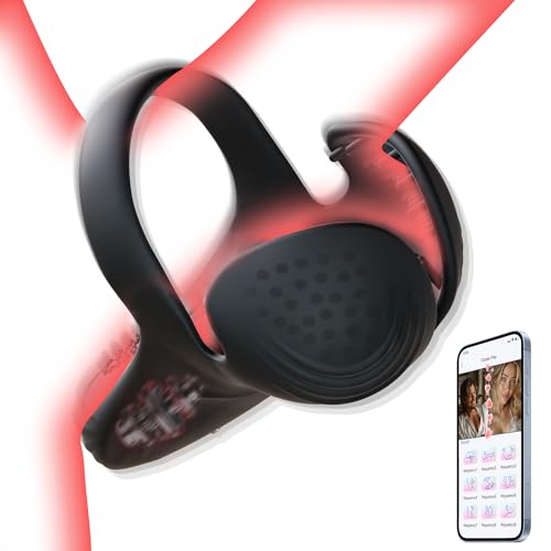 Vibrating Cock Ring Sex Toys for Men, Penis Ring Vibrator with 10 Vibrations, APP Control Male Sex Toy for Testicle Stimulator Adult Toy for Men Erection Sex, Adult Toys Couple Sex Toys