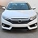 Front Bumper Lip Compatible with 2016-2018 Honda Civic, IKON GT Style Black PU Front Lip Finisher Under Chin Spoiler Add On by IKON MOTORSPORTS, 2017