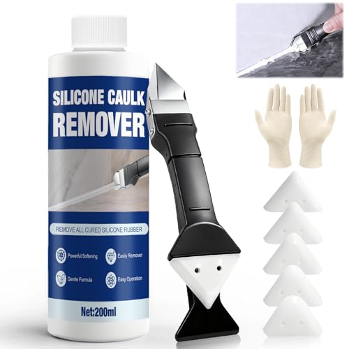 YOTEBLE Caulk Remover Powerful Dissolution with 3 in 1 Remove Scraper