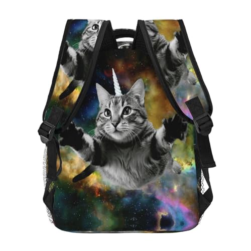 Cute Cat Backpack for Men Women,Casual Travel Hiking Camping Backpacks Lightweight Bookbag4