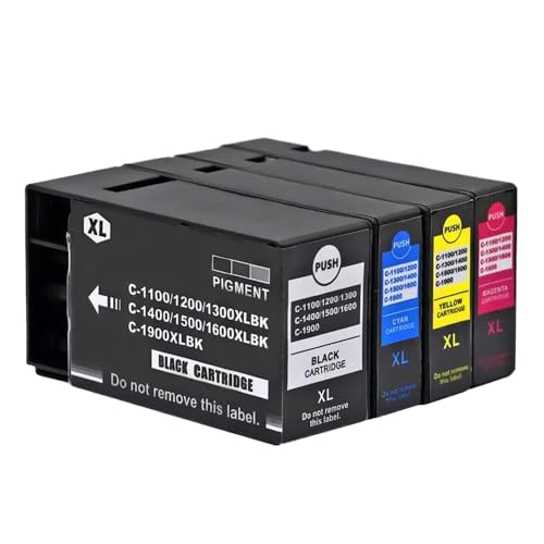 ZGHQHCDRH 3 in 1 Set PGI 1400XL Compatible Ink Cartridge for MAXIFY MB2340 MB2040 MB2140 MB2740 Printers Works with PGI 1400 PGI1400 XL Pigment Ink Cartridges(1 Set)