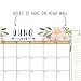 Navy Floral 2019-2020 Large Monthly Desk or Wall Calendar Planner, Big Giant Planning Blotter Pad, 18 Month Academic Desktop, Hanging 2-Year Date Notepad Teacher, Family Home or Business Office 11x17