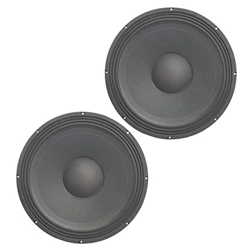 Harmony Audio 18" Raw PA Replacement Subwoofer 1200W 8 Ohm Woofer 2 Pack