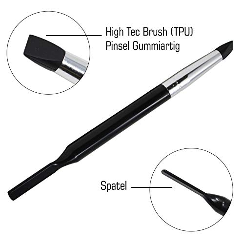 NAILFUN Acrylmaid Wonderbrush - Silikonpinsel (High-Tec Brush) und Spatel – Bild 3