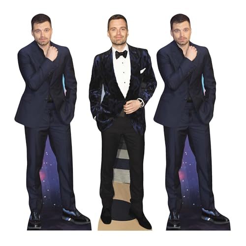 Bild: Star Cutouts CS1237 Sebastian Stan Regal Top Cutout Pack of Three Cardboard Cutouts Height 31cm - Ideal for Fan Theme, Parties, Birthdays, Surprise Gifts & Room Decorations & Events für 14,55 EUR (-6%) statt 15,54 EUR bei amazon.de