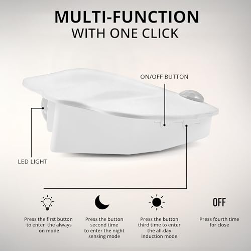 Image of Gesto Rechargeable Motion Sensor Night Light, Magnetic LED Wall Lamp, USB-C Wireless Closet Light, Motion Activated Under Cabinet Light with 3 Color Temperatures for Bedroom, Kitchen, Hallway & Stairs