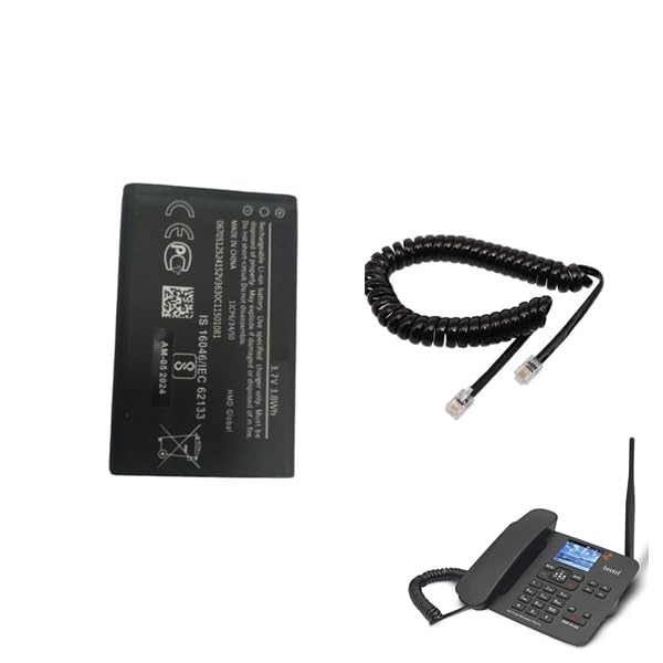 Battery for beetl GSM Fixed Wireless Landline Phone Unbranded A1 Quality 100% Full MAH 100% Working Please Check Your Old Before Buy Free Land LINE Wire Cord (BEEETEL F5 4G Black 800 MAH Battery)-image-48