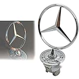 ★Motorhaube Badge Emblem mit Spiralfeder unter Emblem dieser hat einen blauen Schriftzug auf der Ring
