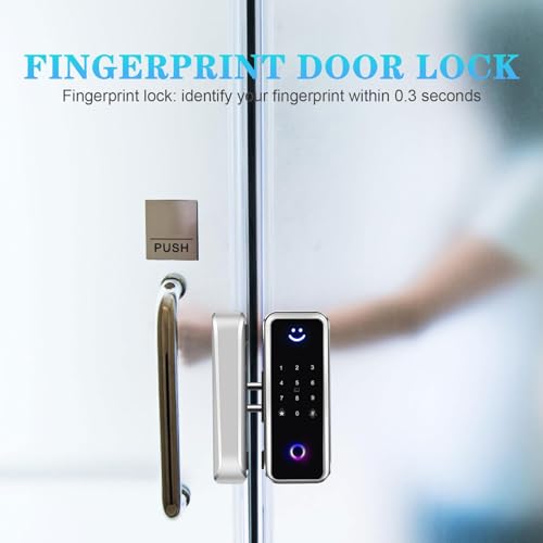 Serrure de porte à code et empreinte connectée tactile - 3