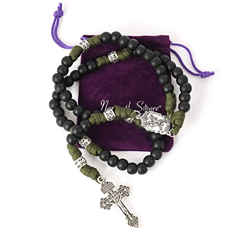Chapelet en paracorde Saint Michel cadeau catholique idéal - 2